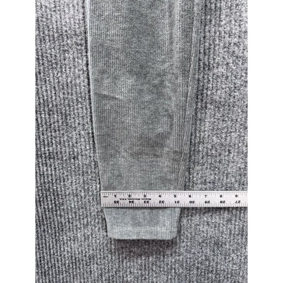 Lands’ End Corduroy Pull On Pants Womens Medium Tall Gray Skinny Knit Leggings - Picture 9 of 10